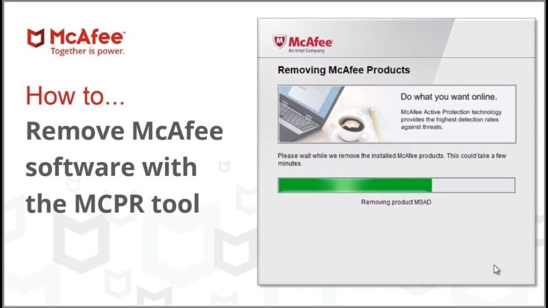 MCPR Tool (McAfee Product Removal Tool)